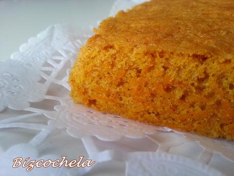 BIZCOCHO DE ZANAHORIA Y CANELA