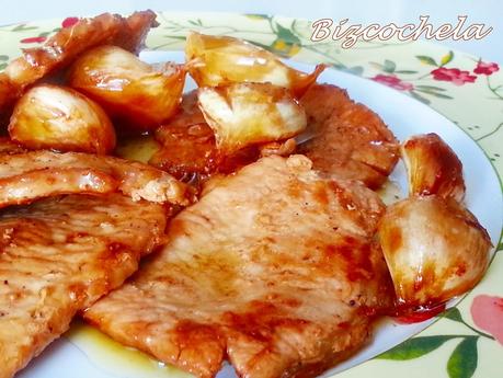 FILETES DE LOMO AL AJILLO