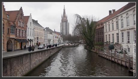 Brujas Bélgica vista Iglesia Nuestra Señora