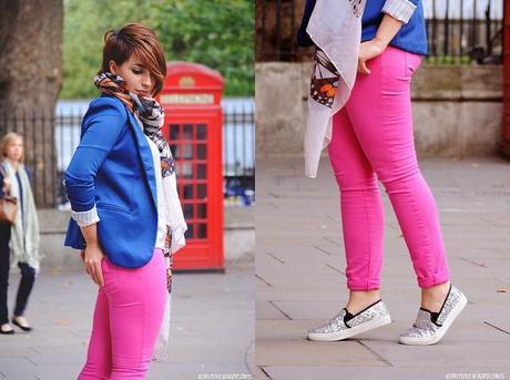 Look of the day: Color block & glitter sneakers lovelystyle (4)