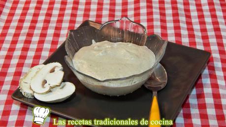 salsa de champiñones y setas