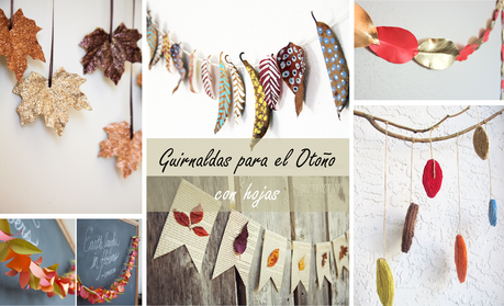 6 GUIRNALDAS PARA EL OTOÑO CON HOJAS