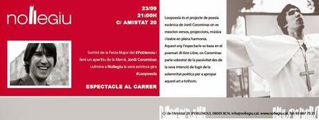 Martes 23, 21 horas: Loopoesía en Nollegiu