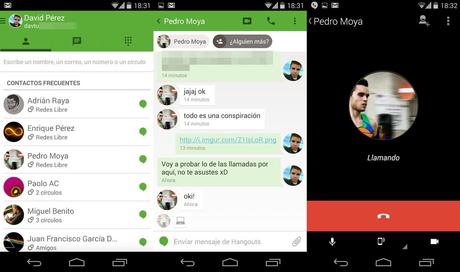 Realizar llamadas gratuitas con Hangouts