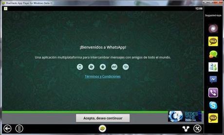 whatsapp en pc bluestacks