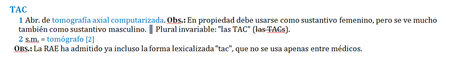 El TAC o la TAC ¿Cómo se debe decir?