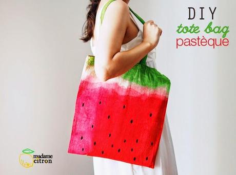 Diy.....bolsa con estampado de sandía