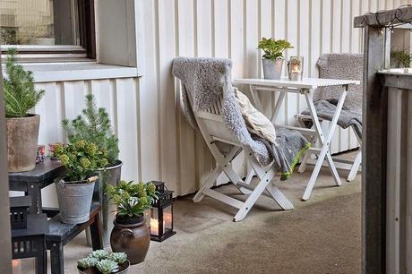 Espacioso apartamento nórdico en blanco y negro