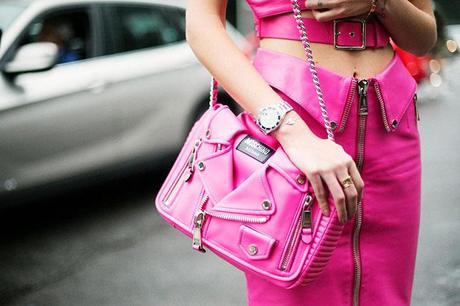 Street Style Milan rosa