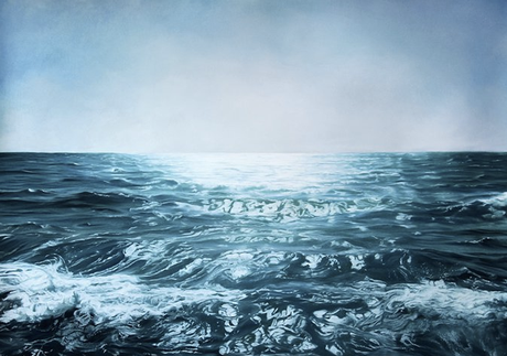 Zaria Forman pinturas realistas mar océano agua acuatico arte marinero mediterraneo