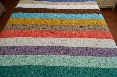 Manta de ganchillo, 12 colores.