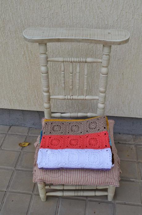 Manta de ganchillo, 12 colores.