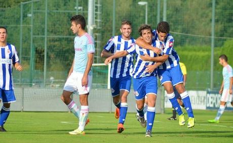 División de Honor Juvenil: El Deportivo supera al Celta y lidera la categoría