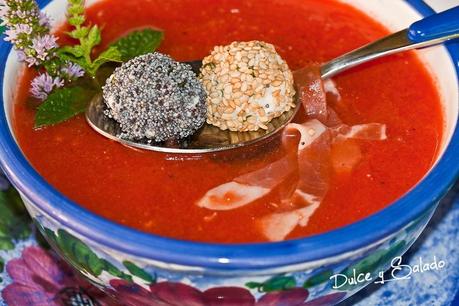 GAZPACHO DE SANDIA Y TOMATE