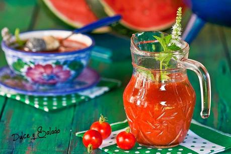 GAZPACHO DE SANDIA Y TOMATE