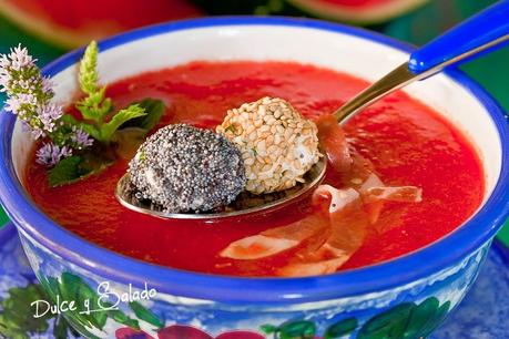 GAZPACHO DE SANDIA Y TOMATE