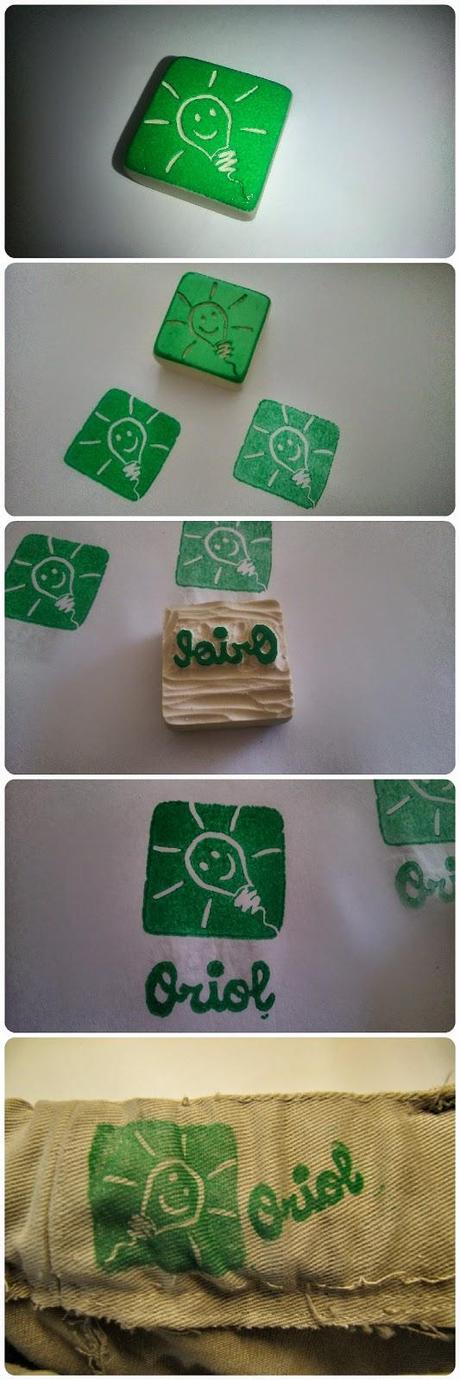 Sellos para marcar la ropa de los mas peques