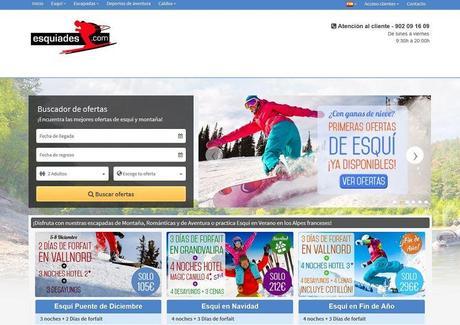 Esquiades.com se anticipa a la temporada de invierno con un potente rediseño y las primeras ofertas de esquí.