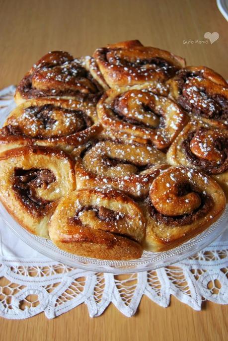 Rollitos de Brioche y Nutella