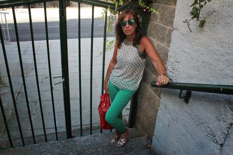 MIS LOOKS - VERDE Y PLATA