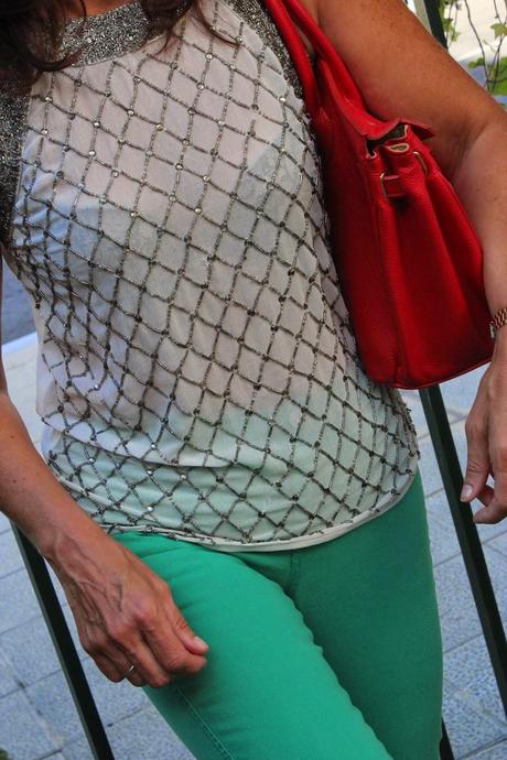 MIS LOOKS - VERDE Y PLATA