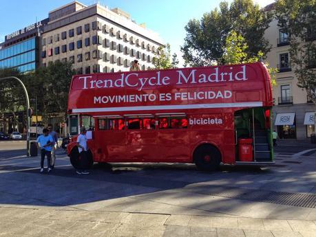 Autobús de prensa de TrendCycle Madrid 2014 - Foto: Amaya Barriuso