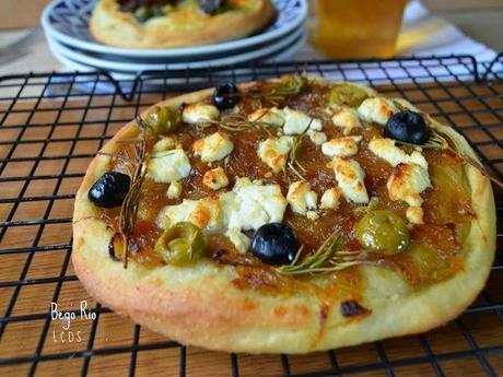 Mini pizzas variadas con masa de J. Oliver