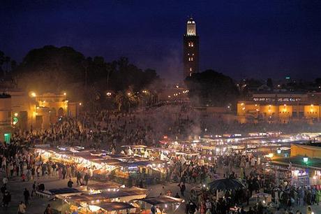 Plaza jemaa el Fna en Marrakech