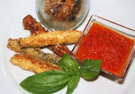 Para picar: Crujientes de calabacín con parmesano