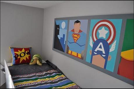 Decoración con la temática de superhéroes