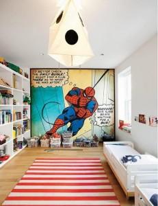 Decoración con la temática de superhéroes