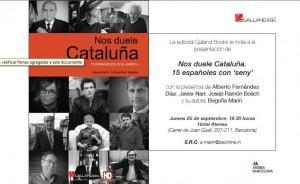 Alberto Fernández Díaz, presenta el libro “Nos duele Cataluña 15 españoles con “seny” 10665772_868088923203086_8794018189155340293_n
