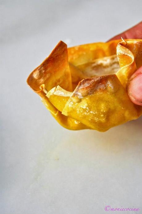 CESTAS DE WONTON CON VERDURAS