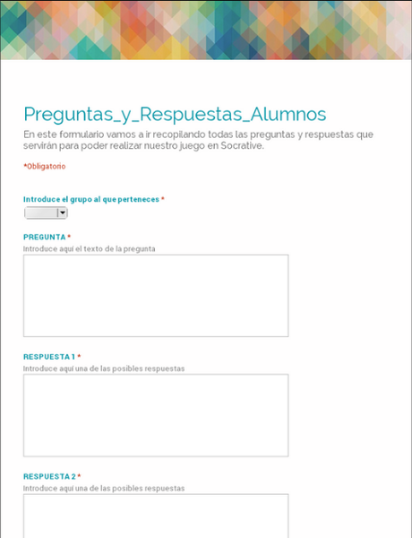 Actividad de repaso con Google Forms y Socrative