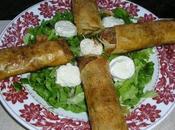 Ensalada rollitos pollo verduras