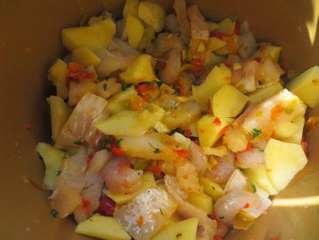 Pastel empanadilla de merluza y gambas olla GM