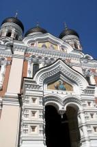 FACHADA DE LA  CATEDRAL DE ALEXANDER NEVSKY (SAN ALEJANDRO). TALLIN.