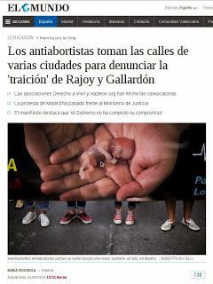 Manipulación informativa en El Mundo Manipulación informativa, aborto, mundoporlibre.com