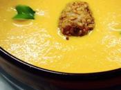 Crema zanahoria queso gorgonzola