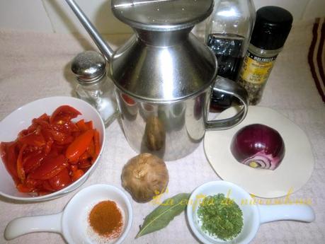Pimientos aliñados