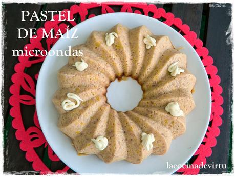 Pastel de maíz al caramelo (microondas)