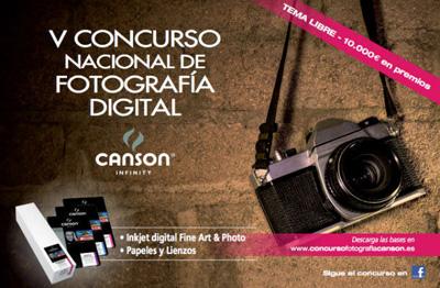 10.00 euros en premios en el V Concurso Nacional de Fotografía Digital Canson Infinity - Noticias totenart