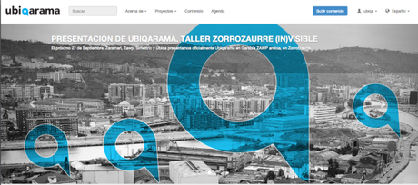Ubiqarama: nuevas herramientas digitales para representar territorios y narrativas ciudadanas Pantalla de Ubiqarama