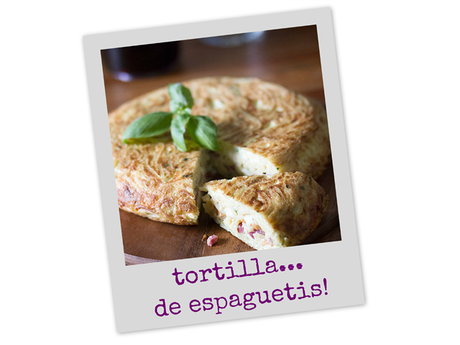 receta: tortilla de espaguetis