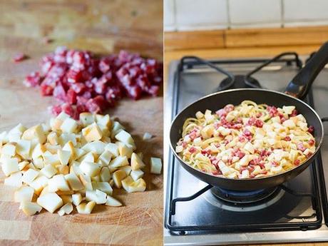 receta: tortilla de espaguetis