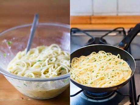 receta: tortilla de espaguetis
