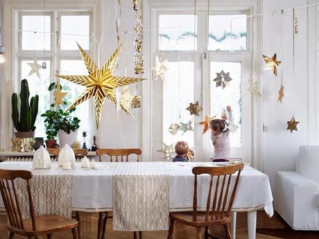 Navidad Ikea 2014: Decorar en Blanco y Dorado