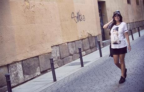 street style barbara crespo cat C&A tshirt tee fashion blogger outfit blog de moda