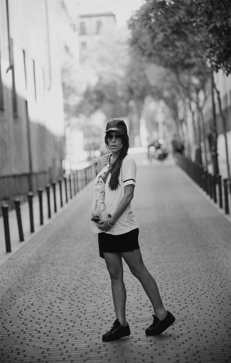 street style barbara crespo cat C&A tshirt tee fashion blogger outfit blog de moda