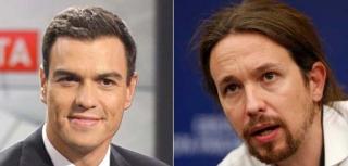 Pablo Iglesias vs Pedro Sánchez